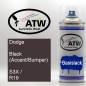Preview: Dodge, Black (Accent/Bumper), S3X / R19: 400ml Sprühdose, von ATW Autoteile West.